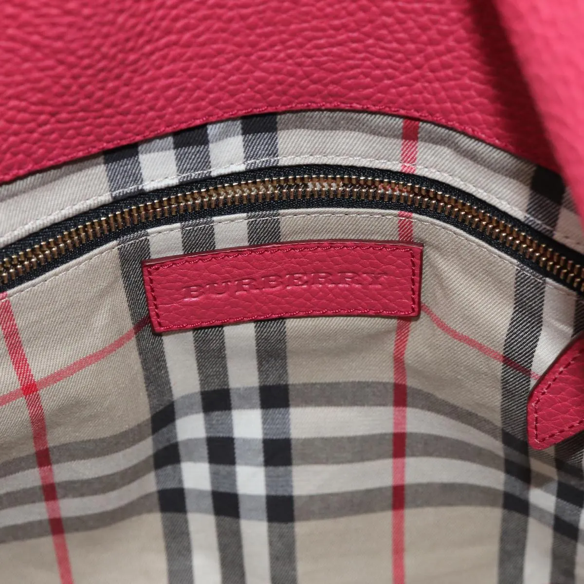 BURBERRY Hand Bag Leather Pink  ep4719