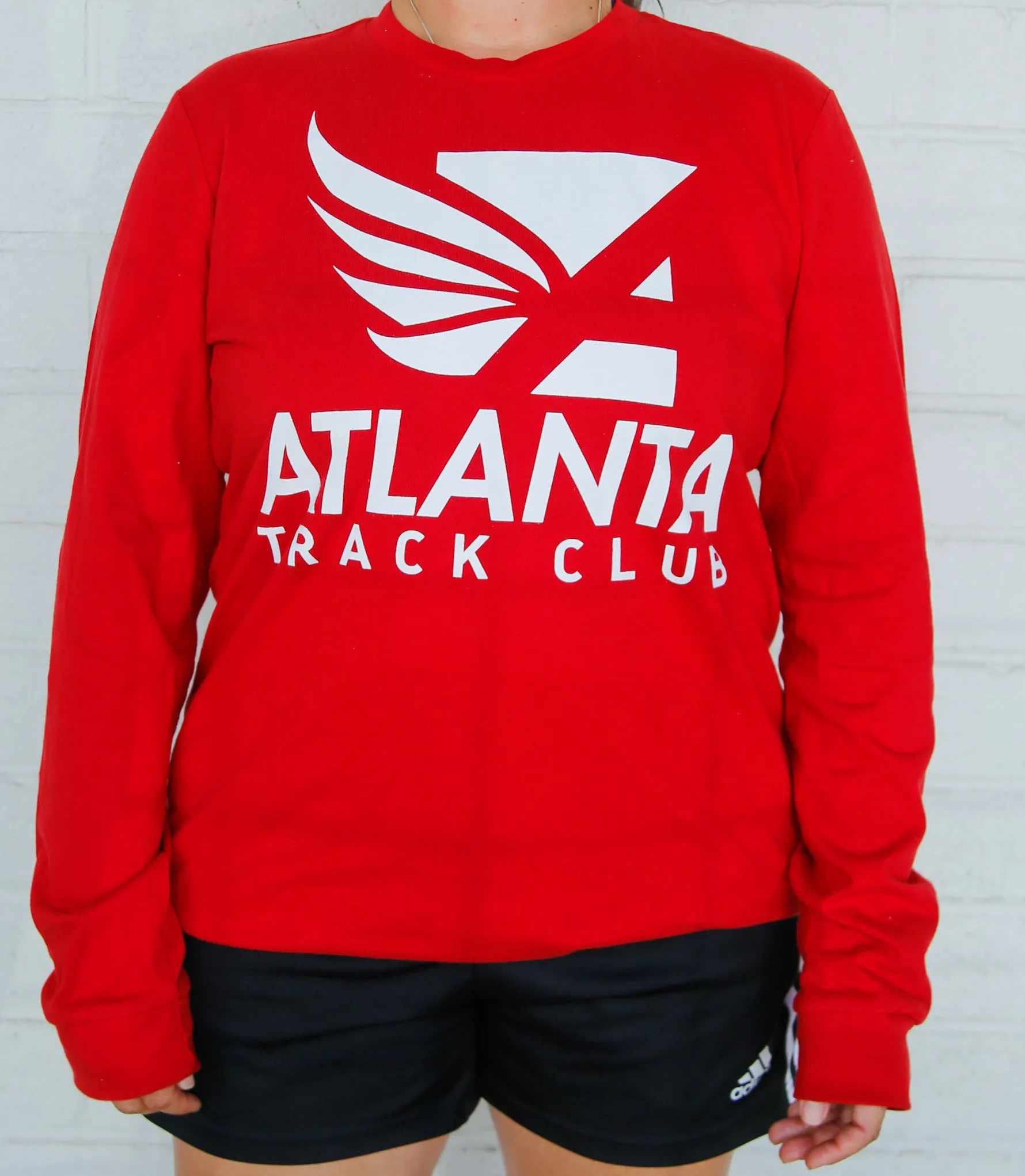 Red Long Sleeve Sport Tee